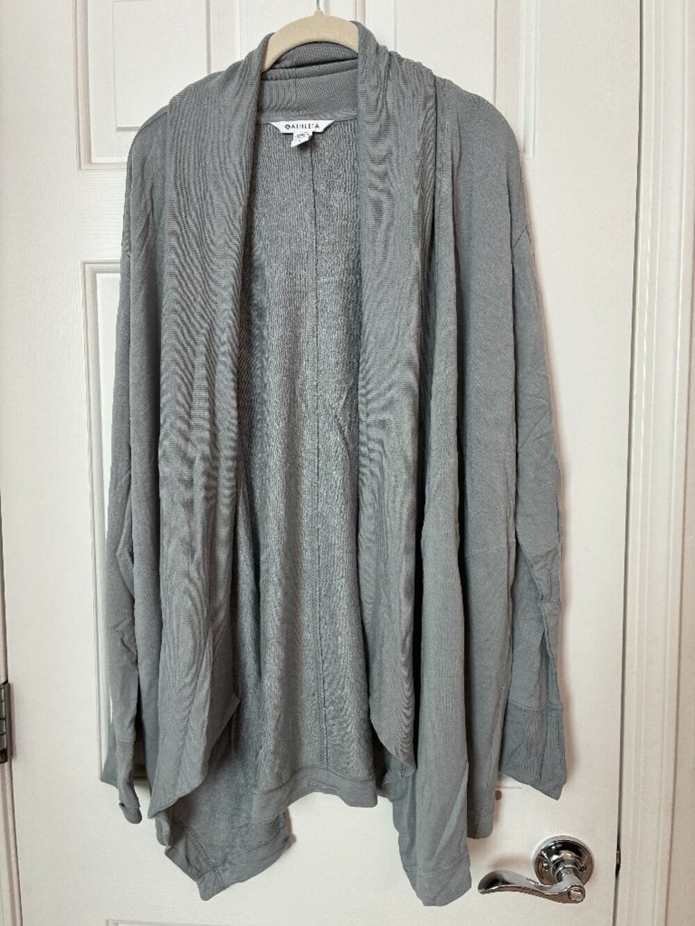 Athleta Pramayama Restore Wrap Cardigan Gray